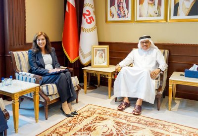 وزير الخارجية يستقبل سفيرة جمهورية مصر العربية لدى مملكة البحرين