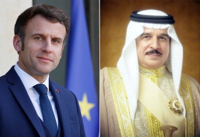 جلالة الملك المعظم يتلقى برقية شكر جوابية من الرئيس الفرنسي