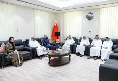 رئيس الأوقاف الجعفرية يستقبل رئيس وحدة حماية الطفل في الفضاء الإلكتروني بوزارة الداخلية
