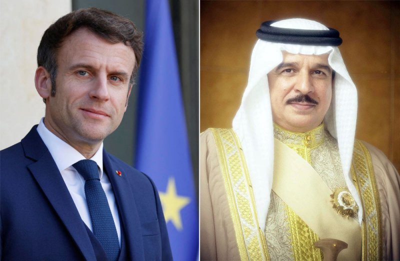 جلالة الملك المعظم يتلقى برقية شكر جوابية من الرئيس الفرنسي