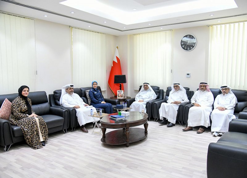 رئيس الأوقاف الجعفرية يستقبل رئيس وحدة حماية الطفل في الفضاء الإلكتروني بوزارة الداخلية