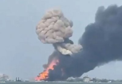 روسيا تتهم أوكرانيا بمهاجمة سفينة وقود في ميناء "القوقاز"