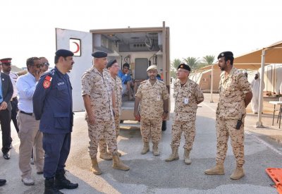 الخدمات الطبية الملكية بقوة دفاع البحرين تنفذ تمرين إخلاء طبي