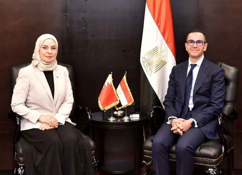 وزير الاستثمار والتجارة الخارجية بجمهورية مصر العربية يلتقي سفيرة مملكة البحرين في القاهرة