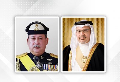 سمو ولي العهد رئيس مجلس الوزراء يهنئ ملك ماليزيا بذكرى العيد الوطني