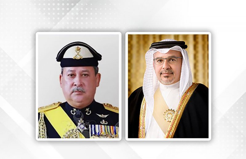 سمو ولي العهد رئيس مجلس الوزراء يهنئ ملك ماليزيا بذكرى العيد الوطني