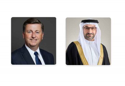 اتصال هاتفي بين وزير الصناعة والتجارة ووزير السياسة التجارية والأمن الاقتصادي البريطاني