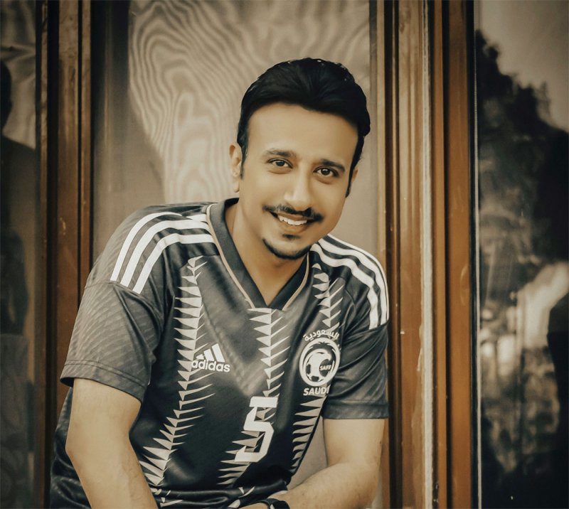 محمد المشعل يدعم المنتخب السعودي