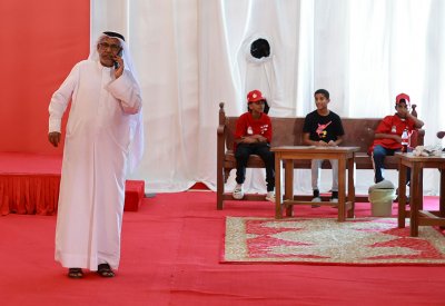 بالصور: انتظار ترقب نتائج دائرة البسيتين في مقر المترشح قراطة 