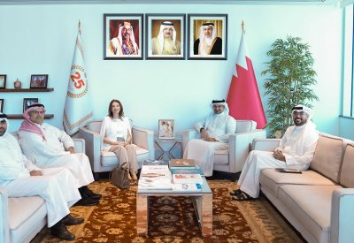 وزير الصناعة والتجارة يستقبل القنصل الفخري لمملكة بلجيكا لدى مملكة البحرين