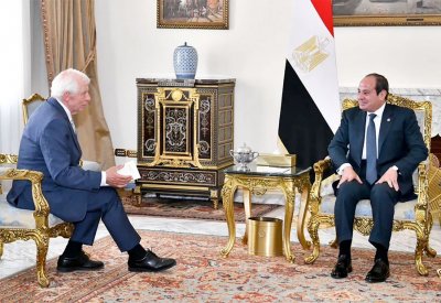 السيسي وبوريل يبحثان سبل وقف إطلاق النار في غزة