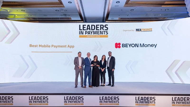 Beyon Money تفوز بجائزة "أفضل تطبيق للدفع عبر الهاتف المحمول" في حفل توزيع جوائز مجلة "MEA Finance"