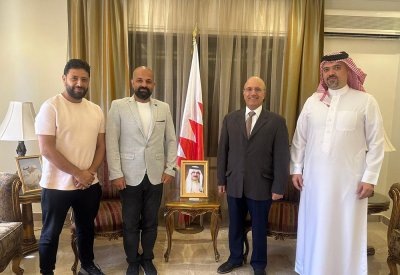 سفير البحرين في دمشق يبحث مع وفد رياضي سوري آفاق التعاون في المجال الرياضي