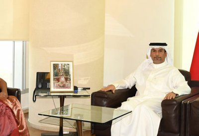 وزير النفط والبيئة يستقبل سفيرة جمهورية سيريلانكا الديمقراطية الاشتراكية لدى مملكة البحرين
