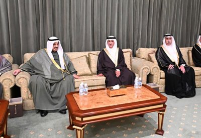مبعوث جلالة الملك المعظم يقدم التعازي إلى سمو ولي العهد الكويتي بوفاة سمو الشيخ جابر مبارك الحمد المبارك الصباح