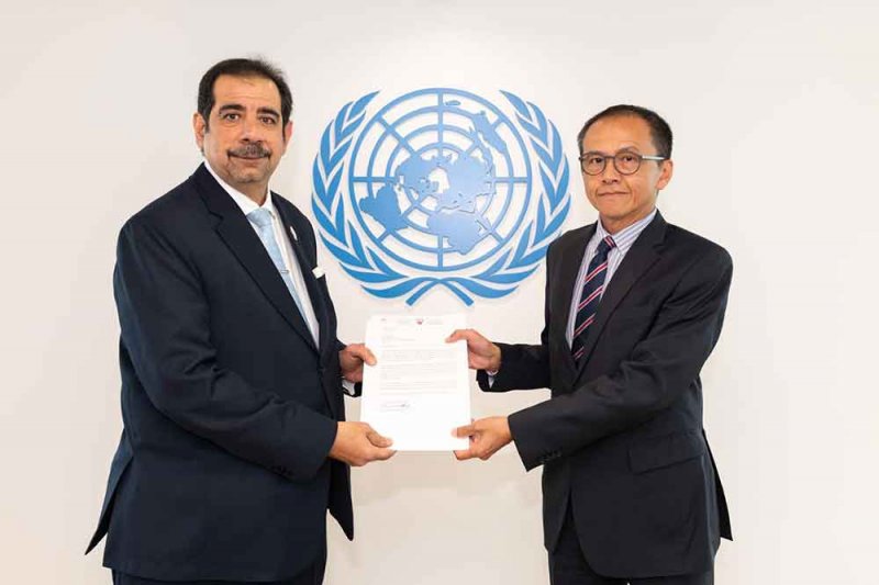 المندوب الدائم لمملكة البحرين لدى مكتب الأمم المتحدة بفيينا يقدم أوراق اعتماده لـ "UNOV" و"UNODC"