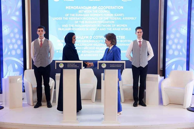 د. الفاضل توقع مذكرة تعاون بين "شبكة برلمانيات أفريقيا والعالم العربي" والمنتدى "الأوروآسيوي"