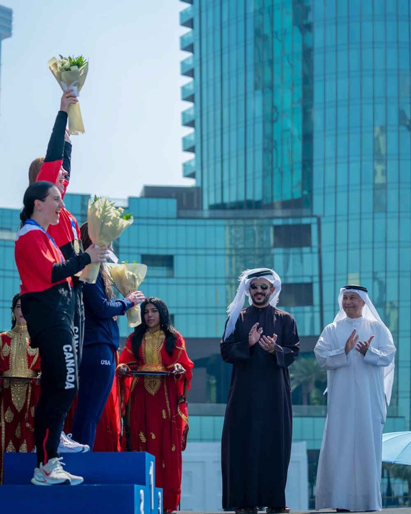 بالصور.. خالد بن حمد يتوج أبطال بطولة العالم للغطس العالي