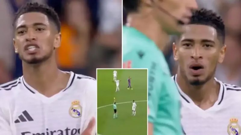 "مقرف" .. بيلنغهام يشتم حكم مباراة ريال مدريد