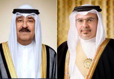 سمو ولي العهد رئيس مجلس الوزراء يتلقى برقية شكر جوابية من سمو أمير دولة الكويت