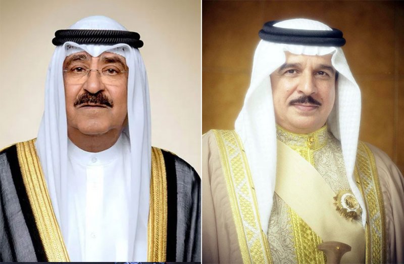 جلالة الملك المعظم يتلقى برقية شكر جوابية من سمو أمير دولة الكويت