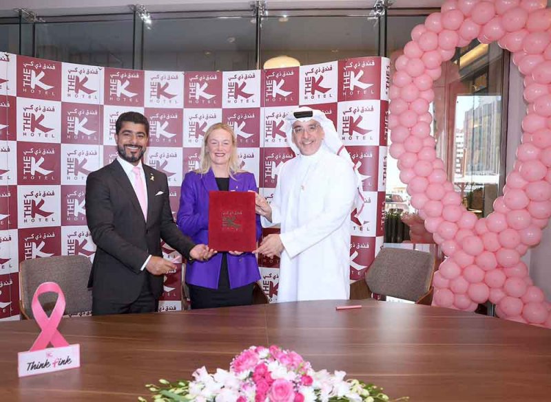 فندق "ذي كي" يعلن شراكته مع "جمعية البحرين لسرطان الثدي “Think Pink”
