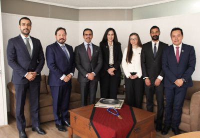 سفير مملكة البحرين لدى الولايات المتحدة المكسيكية والمقيم في واشنطن يجتمع مع أعضاء الغرفة العربية المكسيكية للصناعة والتجارة "CAMIC" ومجلس الأعمال المكسيكي للتجارة الخارجية والاستثمار والتكنولوجيا "COMCE"