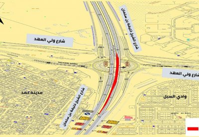"الأشغال": غلق مسارين على كوبري ولي العهد للمرور المتجه شمالاً على مراحل