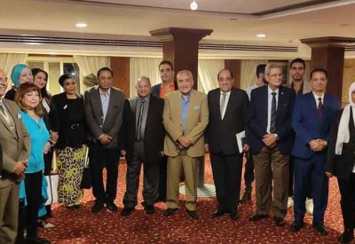 بالصور.. إبراهيم أبو ذكري يعيد تفعيل شعبة المبدعين العرب