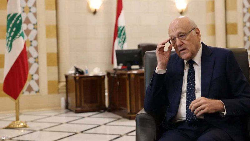 ميقاتي يتحدث عن المراقبة في مطار بيروت والجيش في جنوب لبنان