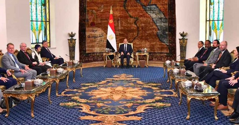 بحضور وفد الكونغرس.. السيسي يوجه نداء بشأن حرب غزة ولبنان