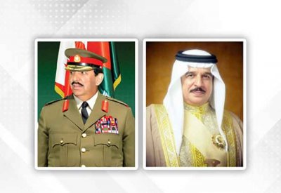 جلالة الملك المعظم يتلقى برقية تهنئة من القائد العام لقوة دفاع البحرين