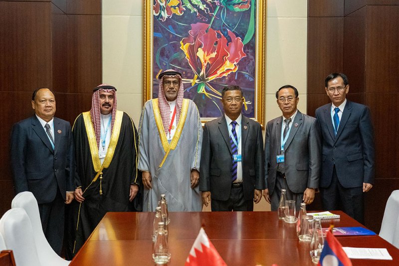 وفد الشعبة البرلمانية يلتقي نظيره "اللاوسي"