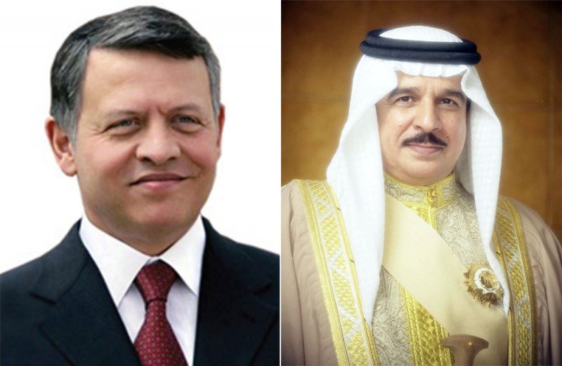 جلالة الملك المعظم يتلقى برقية تعزية و مواساة من العاهل الأردني