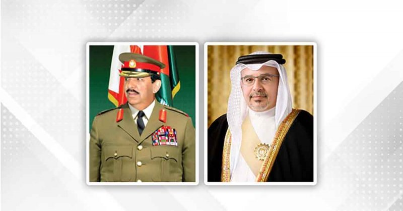سمو ولي العهد نائب القائد الأعلى للقوات المسلحة رئيس مجلس الوزراء يتلقى برقية تهنئة من القائد العام لقوة دفاع البحرين