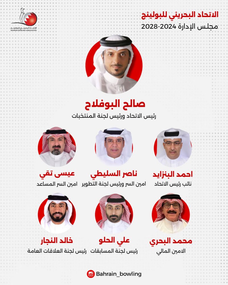 توزيع المناصب في اتحاد البولينج والبوفلاح يحث الأعضاء على الارتقاء باللعبة