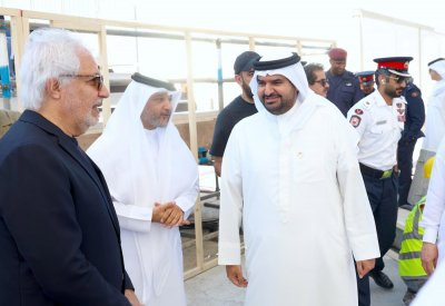 سمو الشيخ عيسى بن علي يزور ملاعب جولة البحرين العالمية 3x3