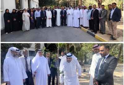 شؤون الزراعة تحتفل بأسبوع الشجرة بزراعة 200 شجرة في مبناها بالبديع