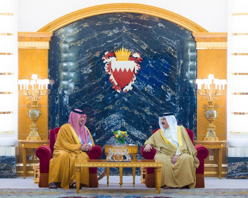 جلالة الملك المعظم يستقبل سمو وزير الداخلية بالمملكة العربية السعودية الشقيقة