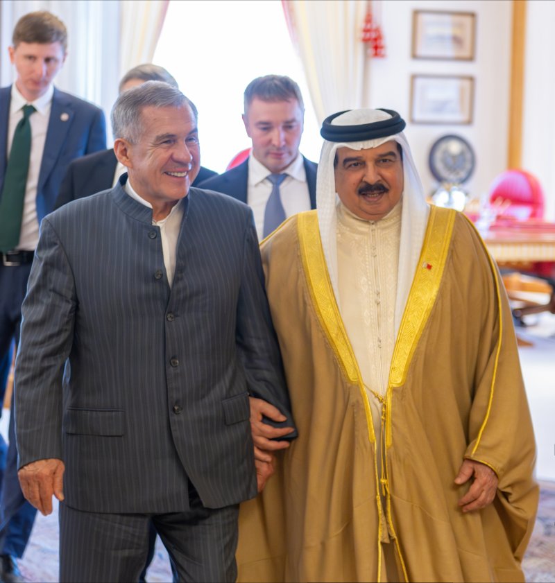 جلالة الملك المعظم يستقبل فخامة رئيس جمهورية تتارستان