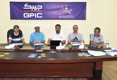إصدار جداول مباريات بطولة "جيبك" الـ 36 المفتوحة بنادي البحرين للتنس 