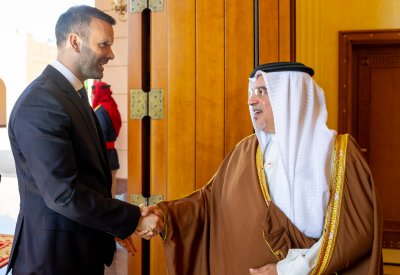 سمو ولي العهد رئيس الوزراء يستقبل رئيس وزراء جمهورية الجبل الأسود