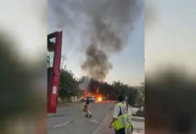 إسرائيل تعترض صاروخا باليستيا أطلق من اليمن.. وشظاياه تشعل حرائق