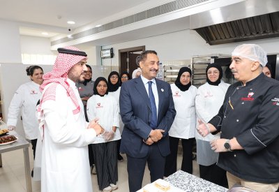 الأمين العام للمؤسسة الملكية يستقبل رئيس مكتب "اليونيدو" بمركز نتاج خير البحرين