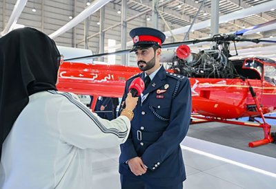 قيادة طيران الشرطة تشارك في معرض البحرين الدولي للطيران