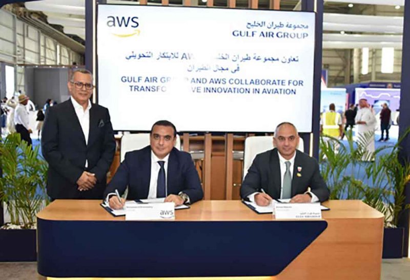 مجموعة طيران الخليج وخدمات أمازون للويب تتعاونان في مجال الابتكار التحولي للطيران