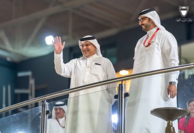 سمو ولي العهد يحضر سباق كأس البحرين الـ 6 للخيل