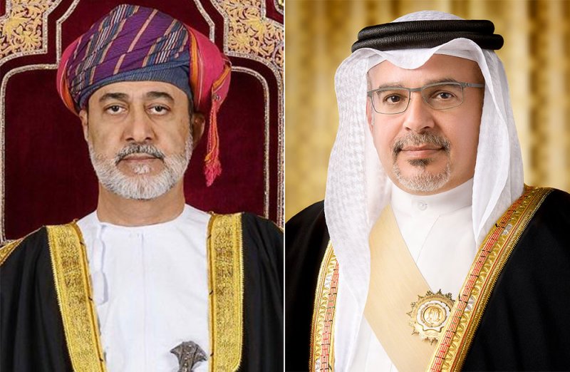 سمو ولي العهد رئيس مجلس الوزراء يهنئ سلطان عمان بذكرى العيد الوطني