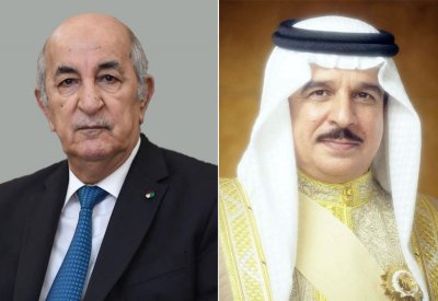 جلالة الملك المعظم يتلقى برقية شكر جوابية من رئيس الجمهورية الجزائرية