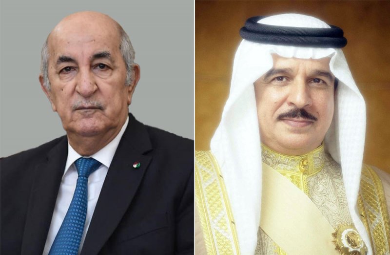جلالة الملك المعظم يتلقى برقية شكر جوابية من رئيس الجمهورية الجزائرية